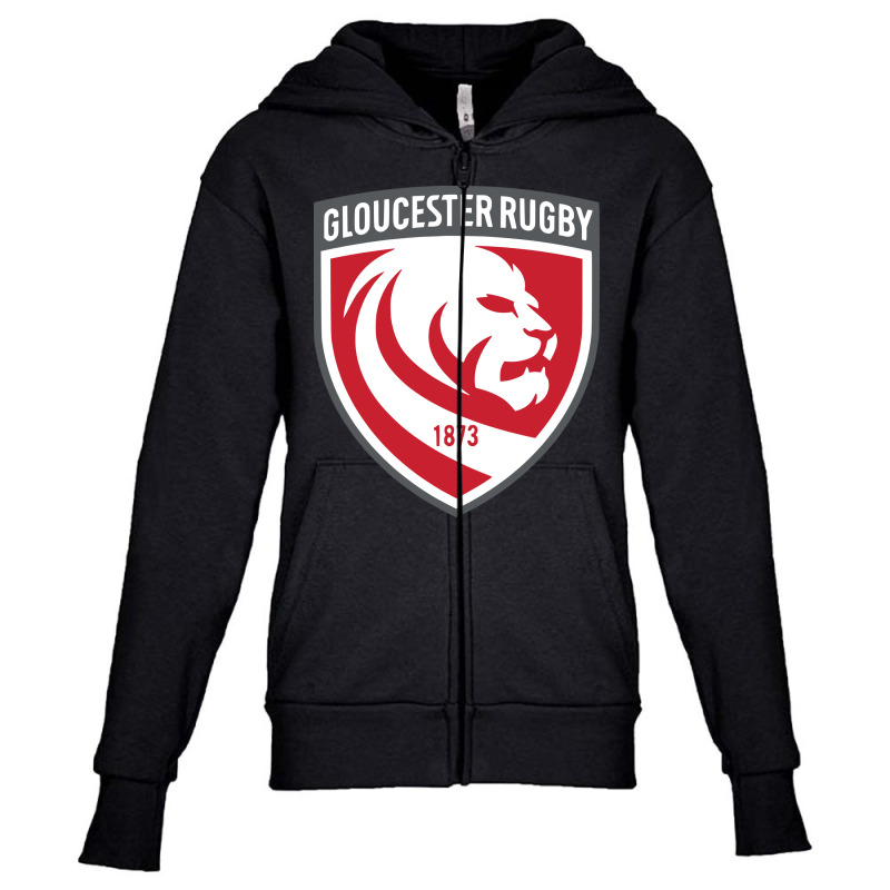 Gloucester Rugby Youth Zipper Hoodie by hary shop | Artistshot