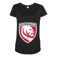 Gloucester Rugby Maternity Scoop Neck T-shirt | Artistshot