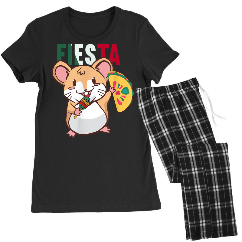 Mexican Cinco De Mayo Party Hamster T Shirt Women's Pajamas Set by phuongvu | Artistshot