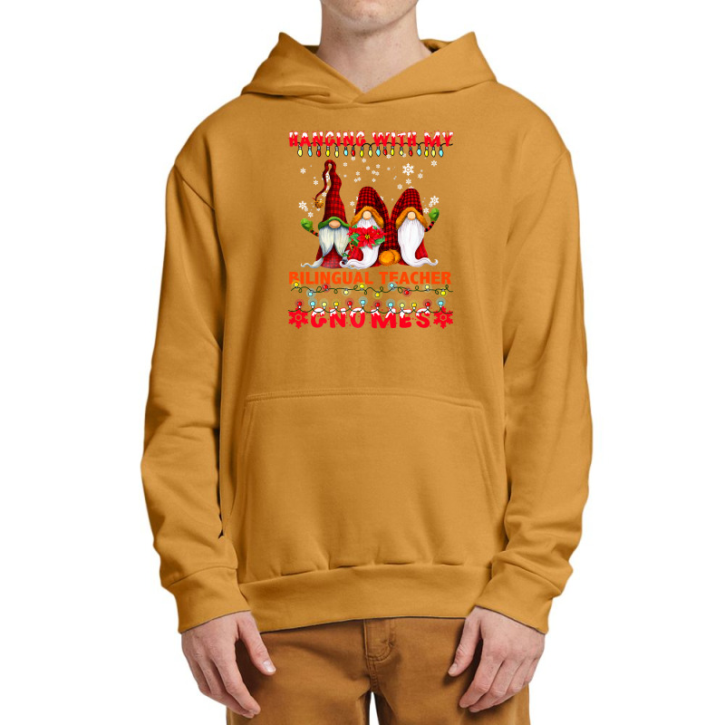 Hanging With My Bilingual Teacher Gnomes Ugly Xmas Matching Premium T Urban Pullover Hoodie by Rudy_Glenn | Artistshot