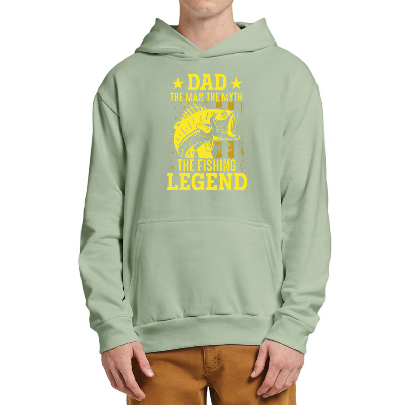 Dad The Fishing Legend Urban Pullover Hoodie | Artistshot