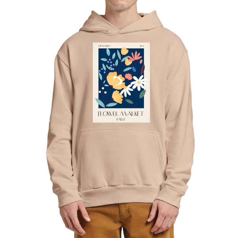 Flower Market Paris Urban Pullover Hoodie by Mabel L | Artistshot