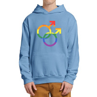 Linked Mars Symbol Gay Pride Urban Pullover Hoodie | Artistshot