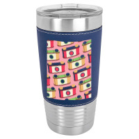 Pinhole Camera T  Shirt Retro Pinhole Camera Pattern   Spring Seasonal Leatherette Tumbler | Artistshot