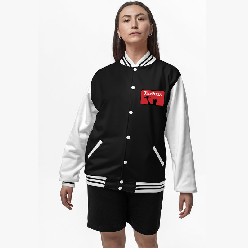 Tele Pizza Bomber Jacket by poore | Artistshot