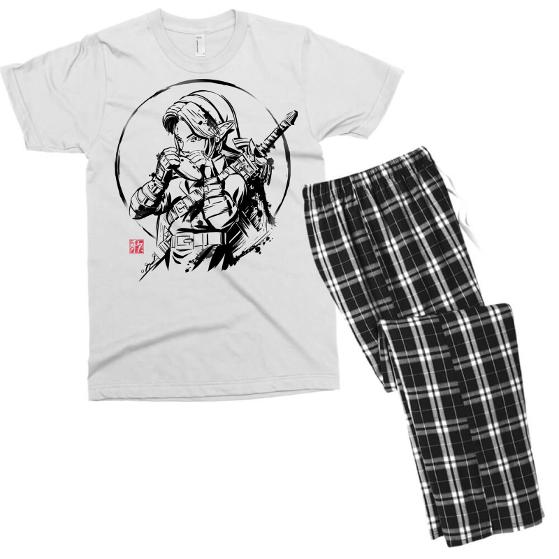 Ink Ocarina Men's T-shirt Pajama Set | Artistshot