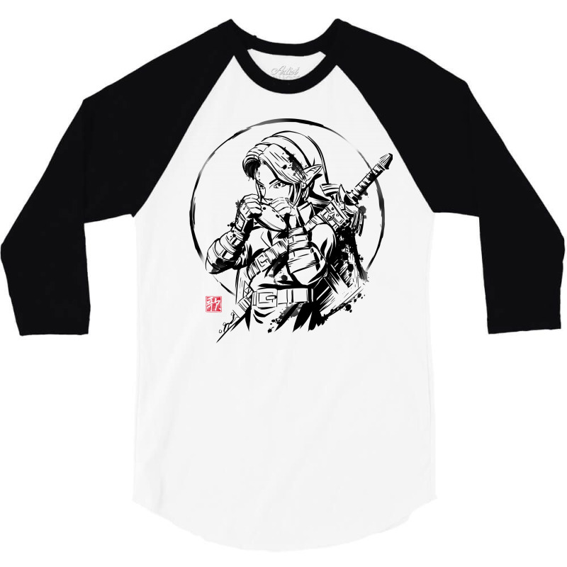 Ink Ocarina 3/4 Sleeve Shirt | Artistshot