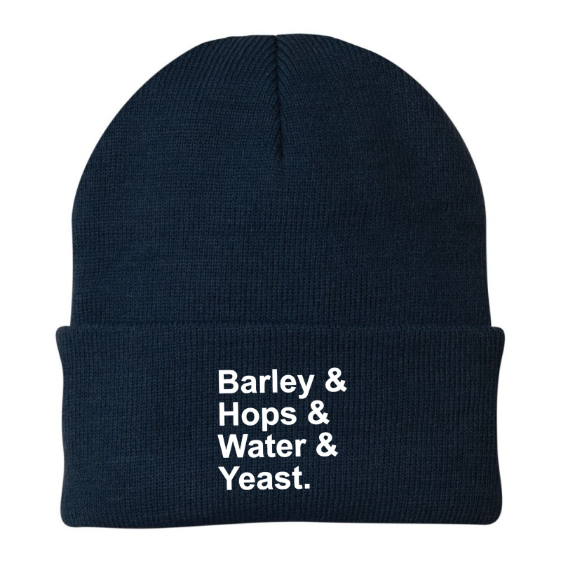 Barley, Hops, Water, Yeast Beanie | Artistshot