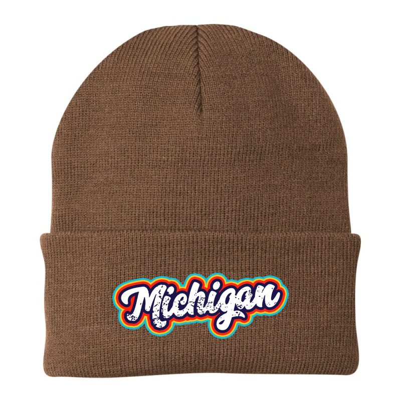 Michigan State Vintage Retro 60 Beanie | Artistshot