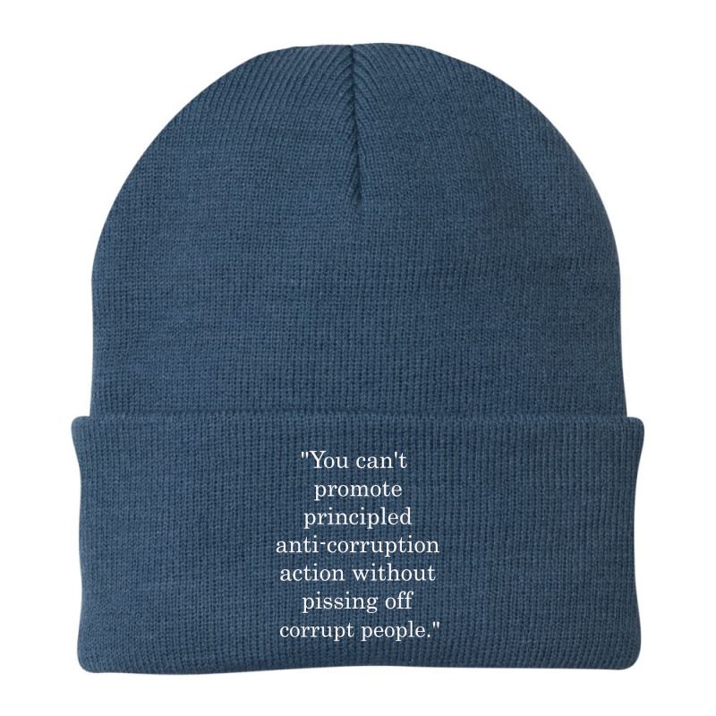 You Can't Promote Principled Anti Corruption You Cant Promote Anti Cor Beanie by pitulikur.duapuluhtujuh | Artistshot