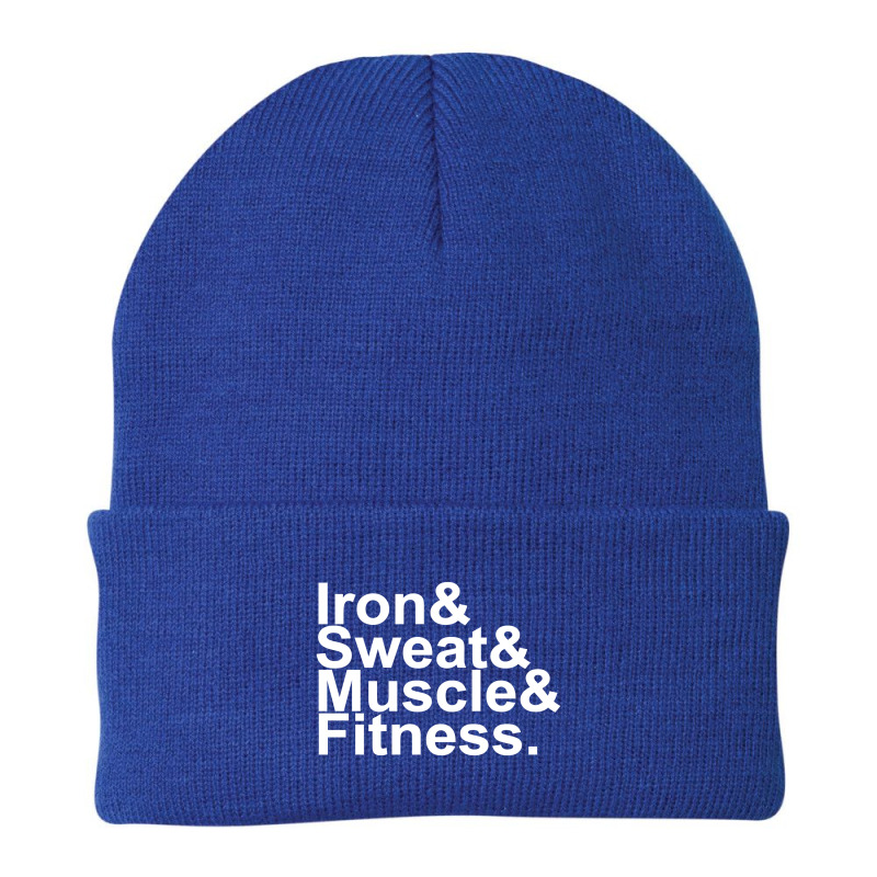 Iron & Sweat & Muscle & Fitness Beanie | Artistshot