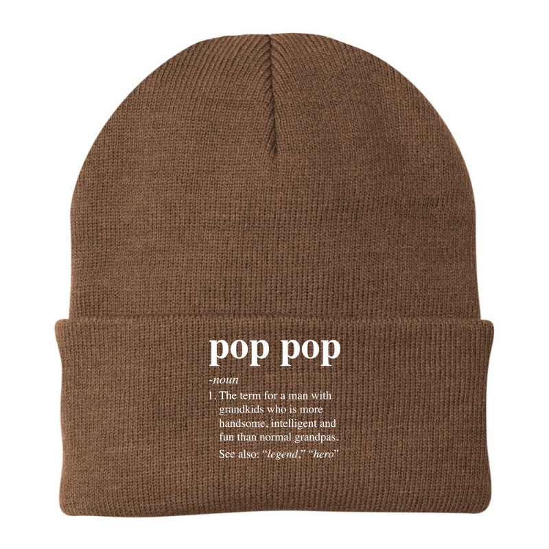 Mens Pop Pop Definition Funny Poppop Dictionary For Men Grandpa T Shir Beanie | Artistshot