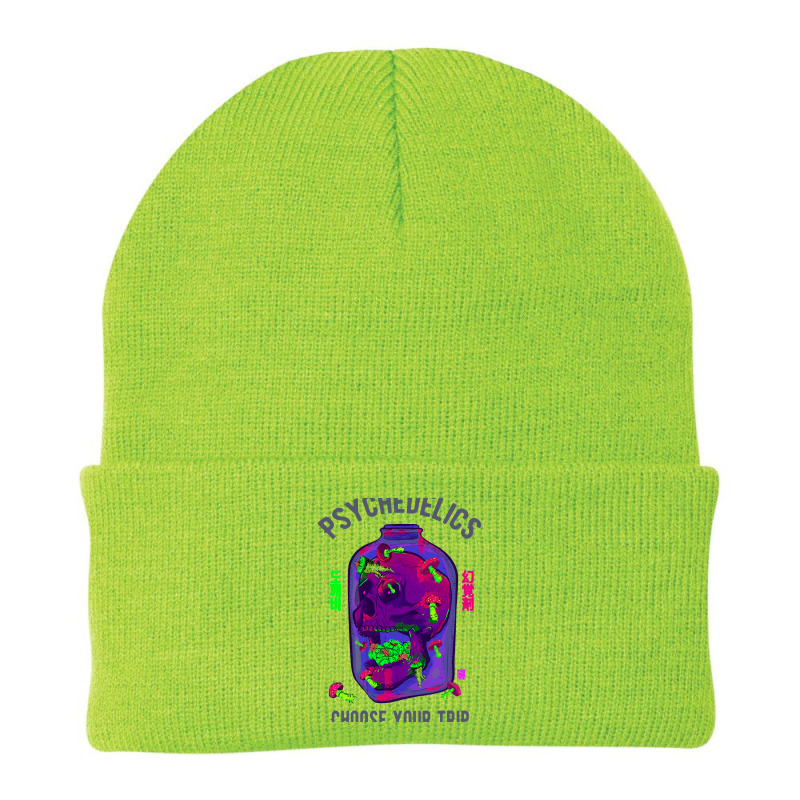 Mushroom Lsd Skull Psychedelic Trip Beanie | Artistshot