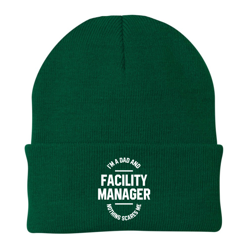 I'm A Dad And Facility Manager - Funny Job Beanie by Diogo Calheiros | Artistshot