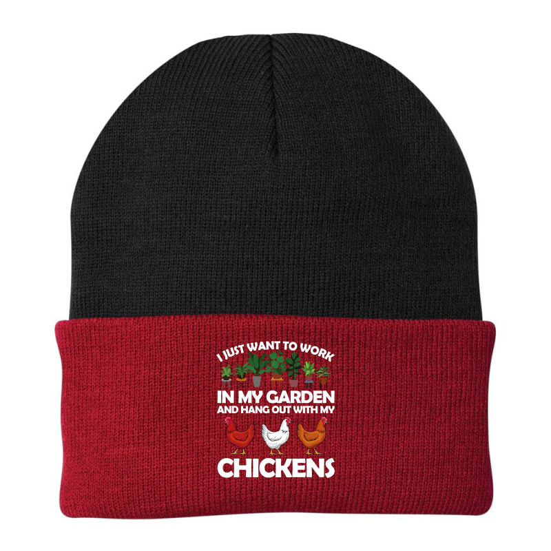 Chicken Cock Funny Chicken For Men Women Gardening Chicken Lovers Gard Beanie by offensejuggler | Artistshot