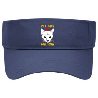 Pet Cats Hail Satan Visor Hat | Artistshot