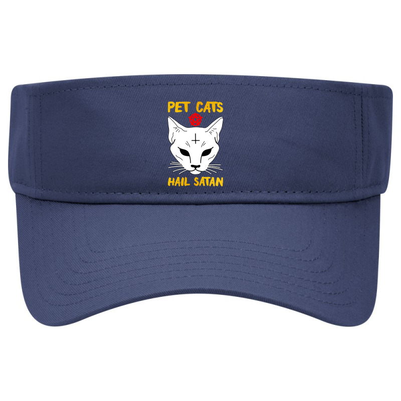 Pet Cats Hail Satan Visor hat by ALex Marcus | Artistshot