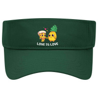 Love Cute Pride Pineapple Pizza Visor Hat | Artistshot