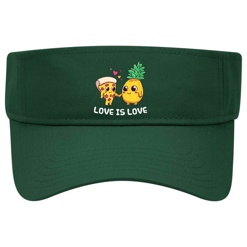 Love Cute Pride Pineapple Pizza Visor hat by ALex Marcus | Artistshot