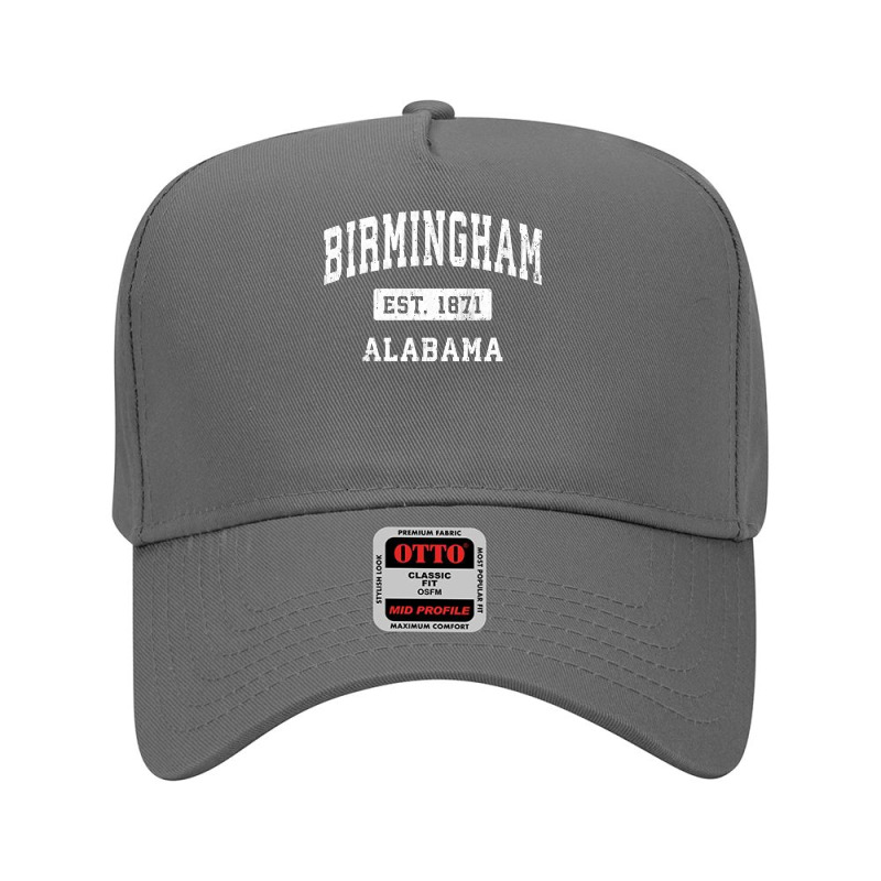 Birmingham Alabama Al Vintage Established Sports Design Sweatshirt Adjustable Baseball Cap by jacolepachew | Artistshot