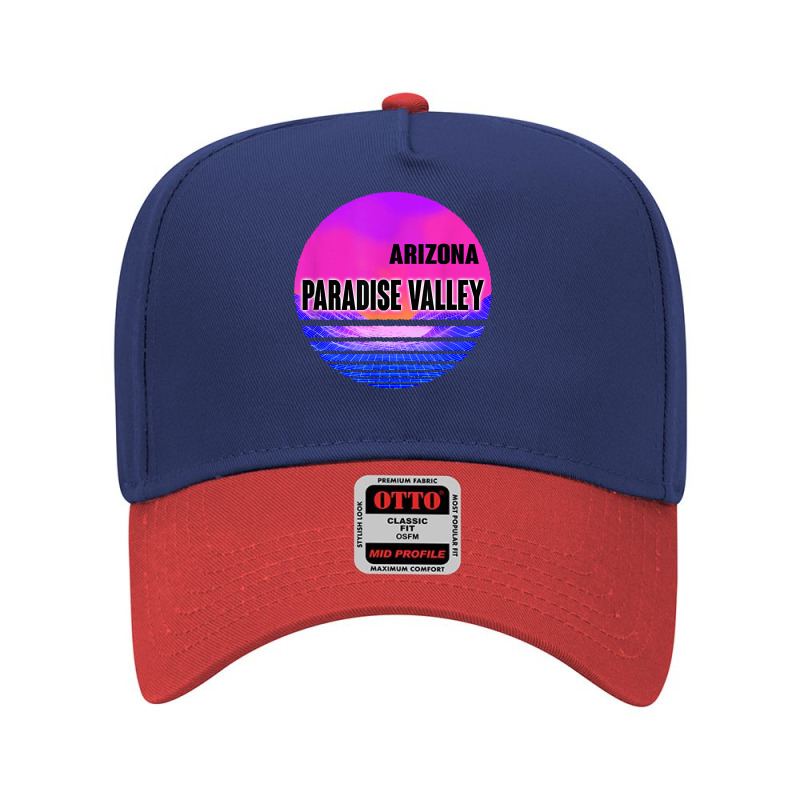 Vintage Paradise Valley Shirt Vaporwave Arizona Adjustable Baseball Cap by paisleafuscaldo | Artistshot