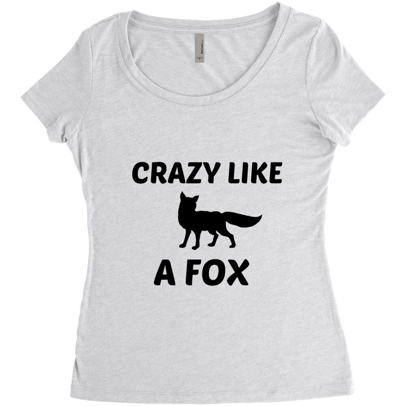 Crazy Fox Women's Triblend Scoop T-shirt by Perfect Designers | Artistshot