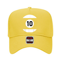 Pool Ball 10 Matching Billiards Gift Easy Halloween Costume T Shirt Adjustable Baseball Cap | Artistshot