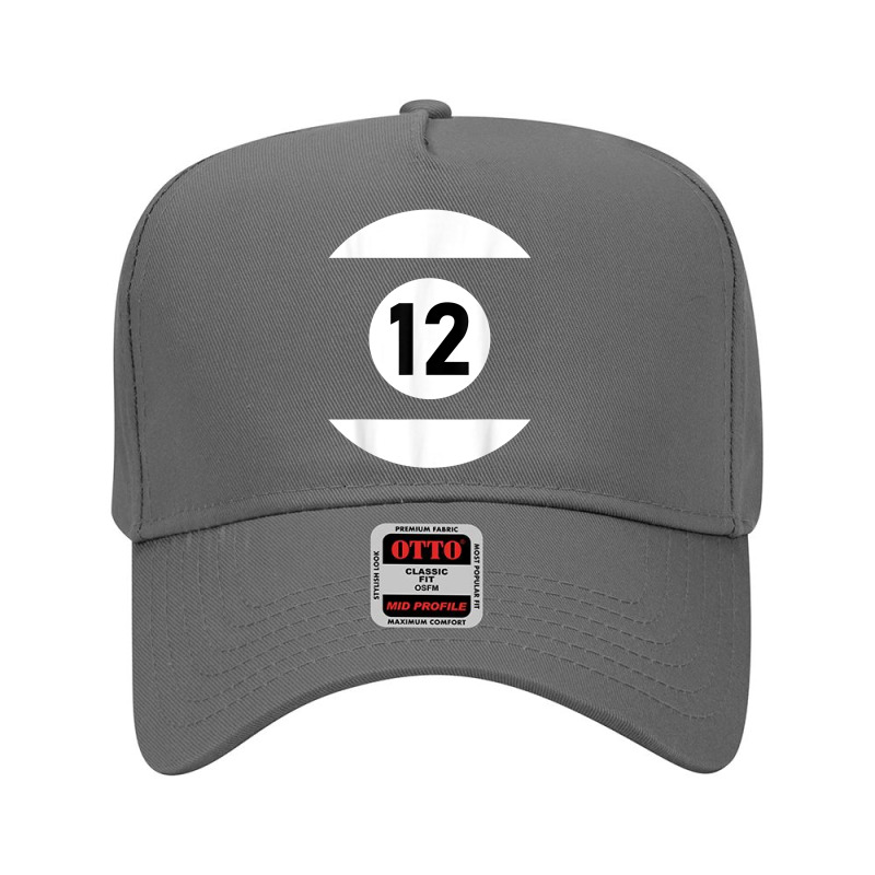 Pool Ball 12 Matching Billiards Gift Easy Halloween Costume T Shirt Adjustable Baseball Cap | Artistshot