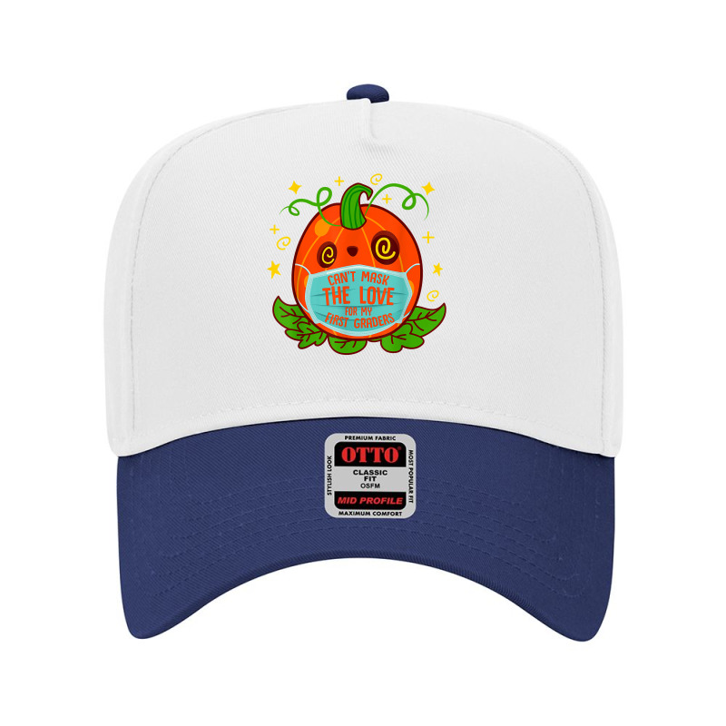 Can't Mask The Love For My 1st Grade Teacher Halloween Costu T Shirt Adjustable Baseball Cap | Artistshot