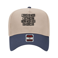 Simple Minimal Funny Music Is The Wine That Fills The Cup Of T Shirt Adjustable Baseball Cap | Artistshot