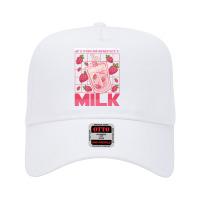 Kawaii T  Shirt Japanese Kawaii Strawberry Milk Shake Carton T  Shirt Adjustable Baseball Cap | Artistshot