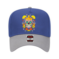 Fiesta Party Sugar Skull Rose Calavera Mexican Cinco De Mayo Adjustable Baseball Cap | Artistshot