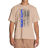 Welding Patriotic American Flag Iron Worker Welder T Shirt Urban Heavy T-shirt | Artistshot