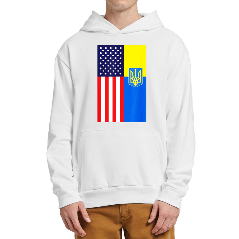 Half American Flag Support Urban Pullover Hoodie | Artistshot