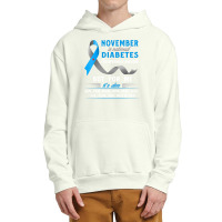 Diabetes Diabetic Diabetes Awareness November Is National Diabetes Awr Urban Pullover Hoodie | Artistshot