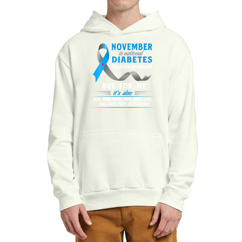 Diabetes Diabetic Diabetes Awareness November Is National Diabetes Awr Urban Pullover Hoodie by permad | Artistshot