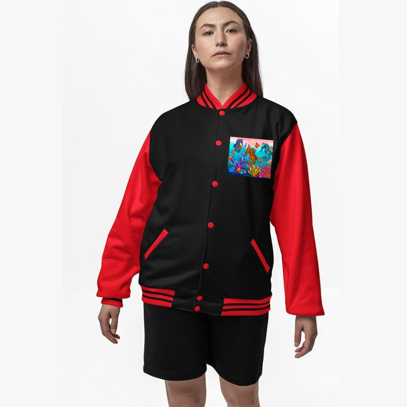 Seahorse Under The Sea Tumbler Bomber Jacket | Artistshot