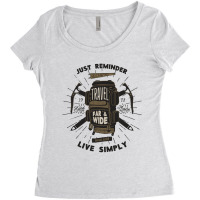 Travel Far And Wide Color Women's Triblend Scoop T-shirt | Artistshot