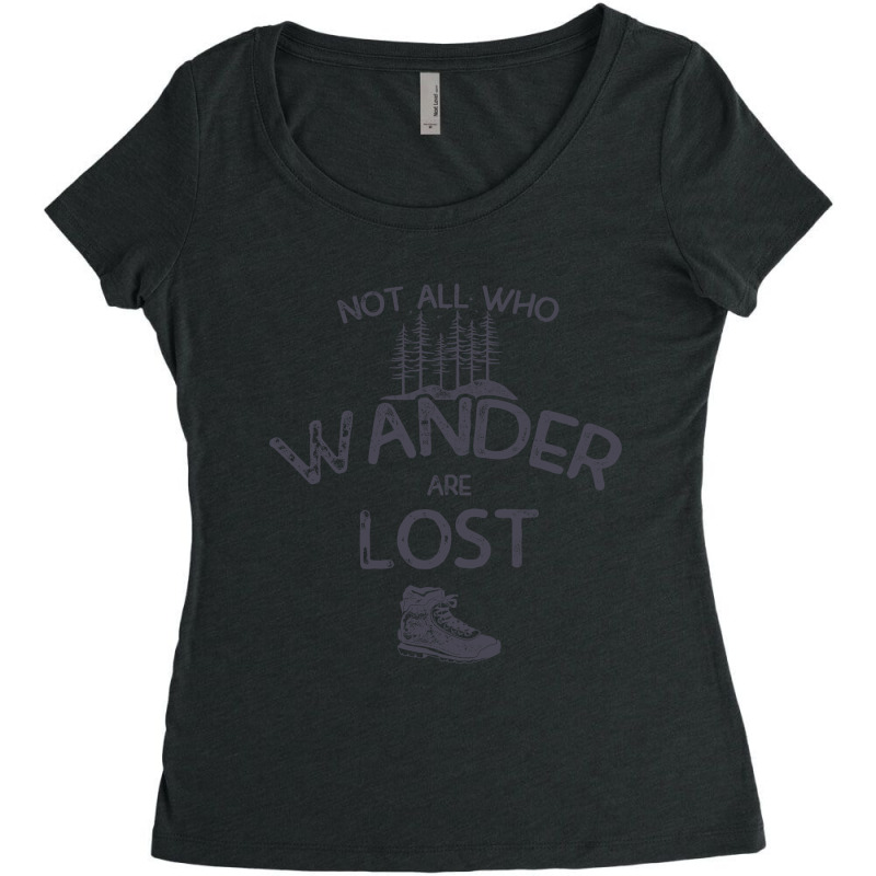 Wanderlost Lite Women's Triblend Scoop T-shirt by Biraj | Artistshot