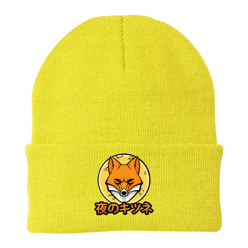 Skulls   Cute Kawaii Anime Fox   Japanese Aesthetics Vintage T Shirt Beanie by tamkyfashions | Artistshot