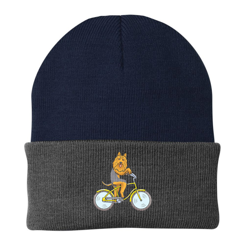 Australian Terrier T  Shirt Australian Terrier Dog With Bike T  Shirt Beanie by hintzreanna771 | Artistshot