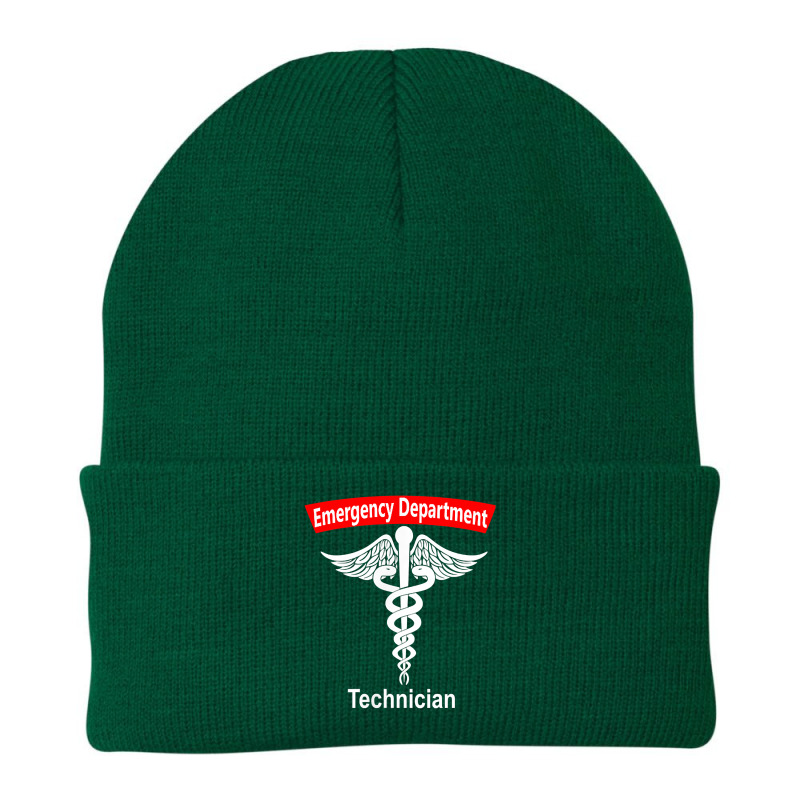 Emergency Department Technician Ed Tech Medical Caduceus Er T Shirt Beanie | Artistshot