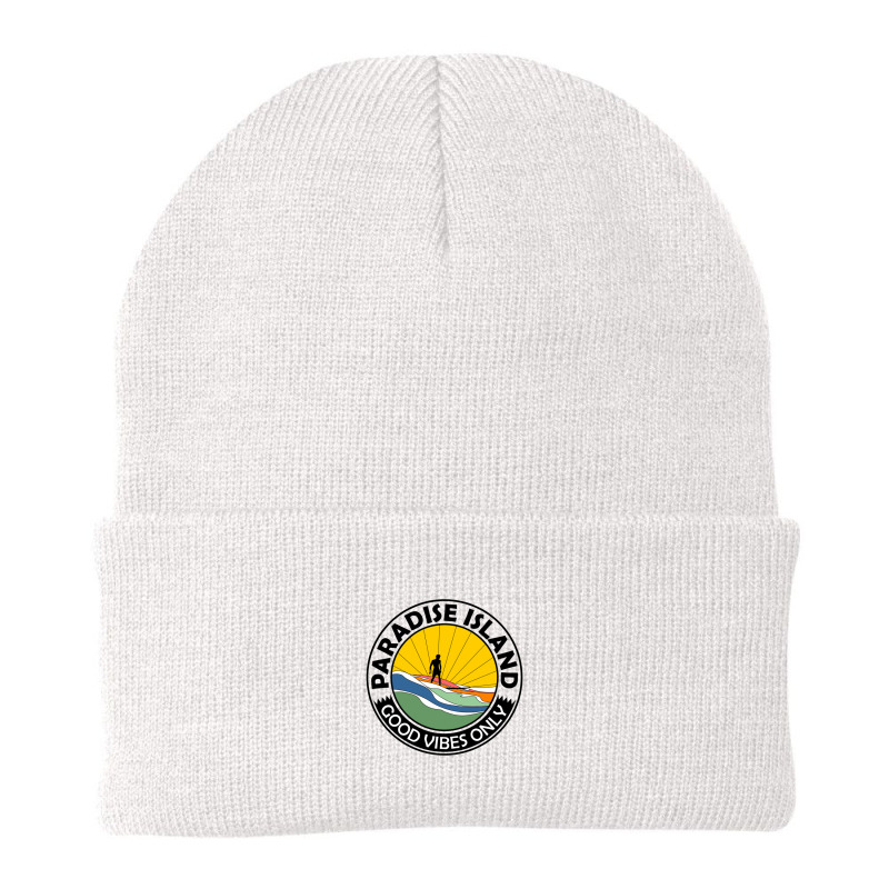 Paradise Island Good Vibes Only Summer Beanie by Disgus_Thing | Artistshot