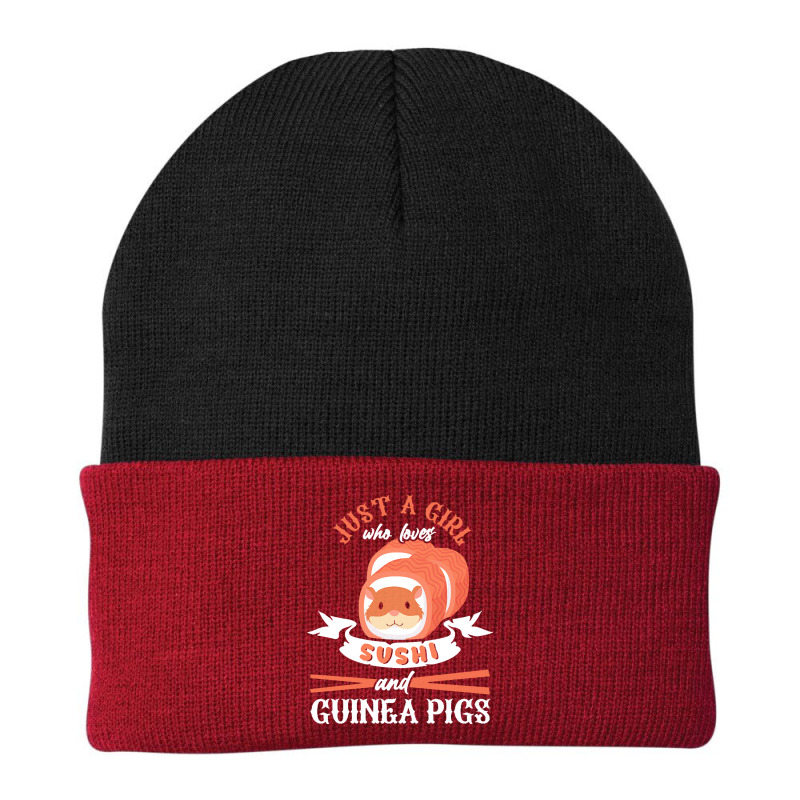 Guinea Pig T  Shirt Girl Who Loves Guinea Pigs Sushi Japan Rodent Fan Beanie | Artistshot