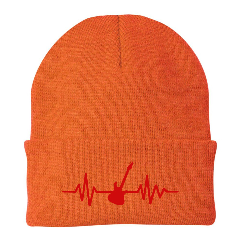 Heartbeat Electric Guitar Beanie by Lissette | Artistshot