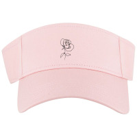 Rose Flower With Leaves Visor Hat | Artistshot