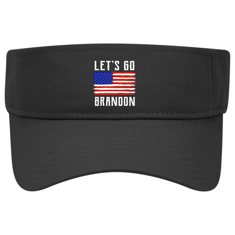 Let's Go Brandon Shirt Conservative American Flag Visor Hat | Artistshot