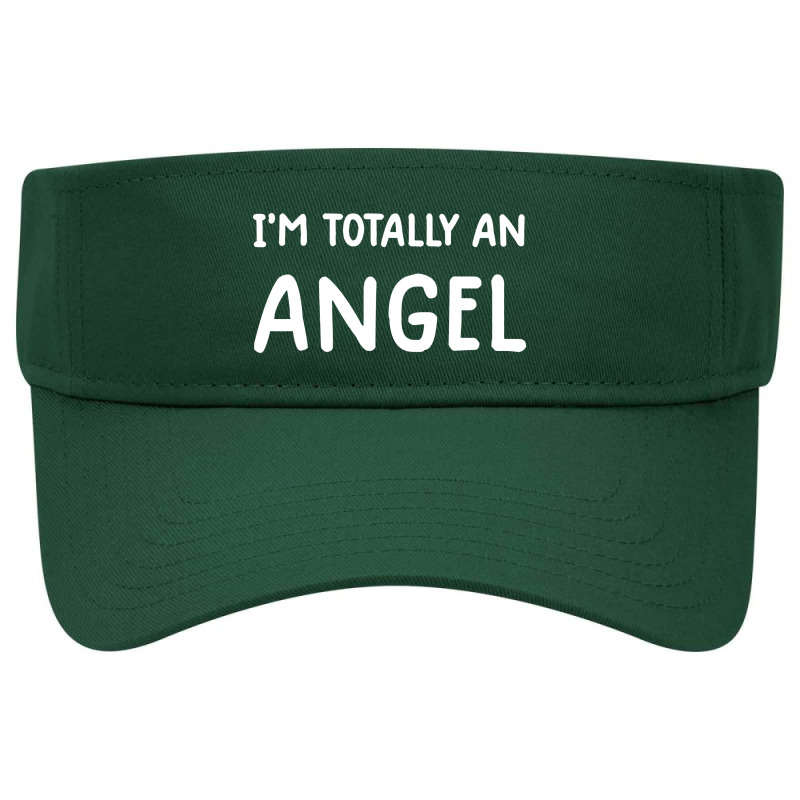 Im Totally An Angel Novelty Funny Halloween Christmas Visor hat by WuzzTees | Artistshot