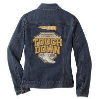 Football Shield Ladies Denim Jacket | Artistshot