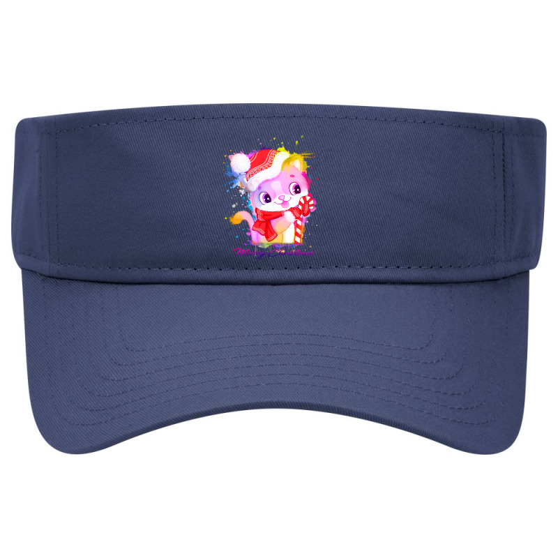 Merry Christmas Cat Visor Hat | Artistshot